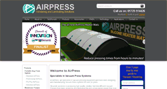 Desktop Screenshot of airpress.co.uk